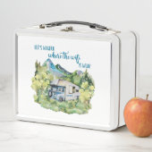 Waterverf RV Motorhome Camper Scene (In situ)