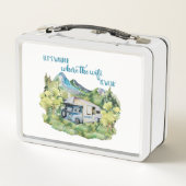 Waterverf RV Motorhome Camper Scene (Achterkant)