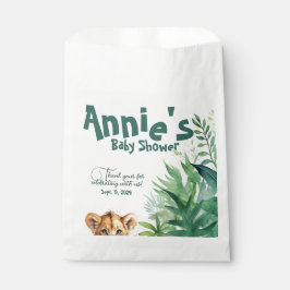 Waterverf Safari Baby shower Bedankzakje