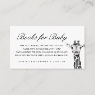 Waterverf Safari Dieren   Boeken voor Baby Informatiekaartje