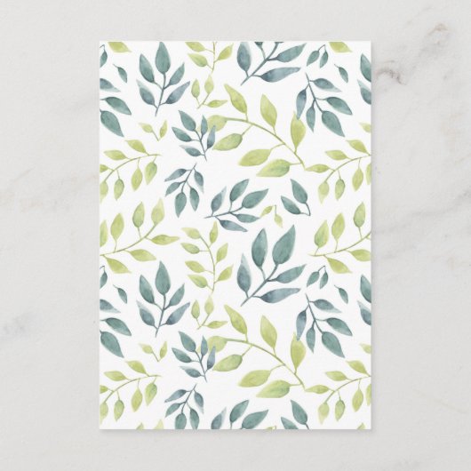 Waterverf safari dieren display douchewand informatiekaartje (Achterkant)