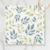 Waterverf safari oerwoud dieren meisje baby shower bedankjes labels (Achterkant)