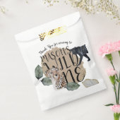 Waterverf Safari Wild One Animal Birthday Party Bedankzakje (Gezegeld)