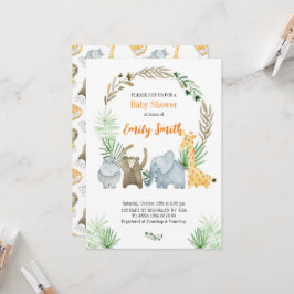 Waterverf safaridieren kaart