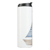 Waterverf Sailboot Thermosbeker (Gedraaid links)