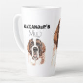 Waterverf Saint Bernard Latte Mok (Linkerhoek)