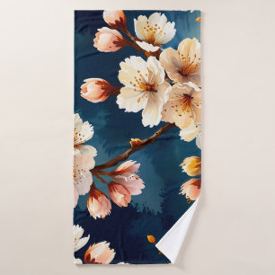 Waterverf Sakura Dreams Bad Handdoek