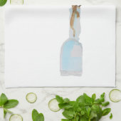 Waterverf sakura roze kers blossom theedoek (Gevouwen)