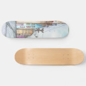 Waterverf San Francisco Skateboard (Horizontaal)