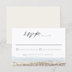 Waterverf San Miguel Mexico RSVP-kaart Kaart