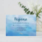 Waterverf Sandy Toes RSVP stervis (Staand voorkant)