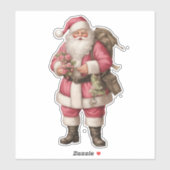 Waterverf Santa Sticker (Vel)