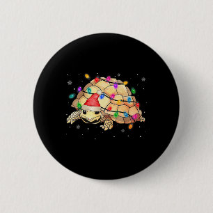 Waterverf Santa Zee Schildpad Kerstverlichting Oce Ronde Button 5,7 Cm