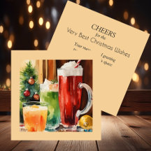 Waterverf Santa's Brew | Kerstdranken |
