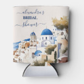 Waterverf Santorini Destination Bridal Blikjeskoeler (Voorkant)