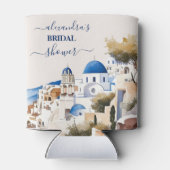 Waterverf Santorini Destination Bridal Blikjeskoeler (Achterkant)