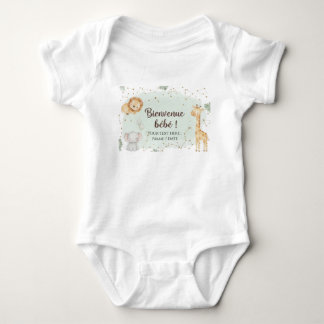 Waterverf Savanne Dieren - Welkom Baby Romper