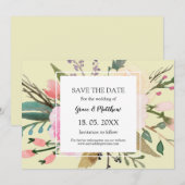  waterverf save the date (Voorkant / Achterkant)