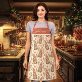 Waterverf Scandinavian Gnome Cute Kerstmis Schort