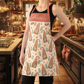 Waterverf Scandinavian Gnome Cute Kerstmis Schort