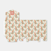 Waterverf Scandinavian Gnome Monogram Kerstmis Bedankdoosjes (Uitgevouwen)