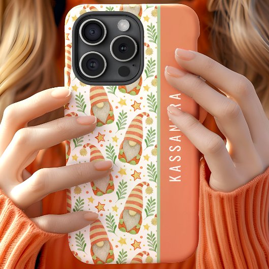 Waterverf Scandinavische Gnome Custom Kerstmis Cas Case-Mate iPhone Case