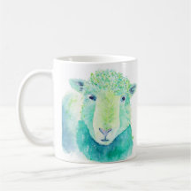 Waterverf Schaap Mok