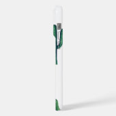 Waterverf schattig cactus patroon. Groen botanisch iPhone Hoesje (Linkerkant)