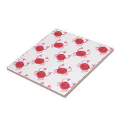 waterverf schattig ontwerp van het strand tegeltje (Zijkant)