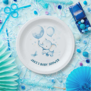 Waterverf Schattige Baby Elephant Paper Bord