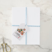 Waterverf Schattige Elf met Kleurrijke Geschenken Cadeaulabel (Met Touw)