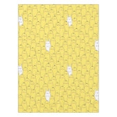 Waterverf Schattige Geel Chick & Bunny Pattern Tafelkleed (Voorkant)