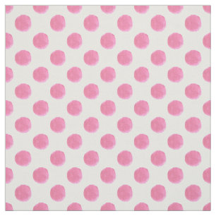 waterverf schattige roze polkadots stof