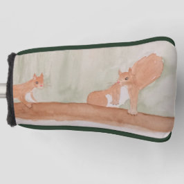 Waterverf Schattigee bosachtige eekhoorns Golfheadcover