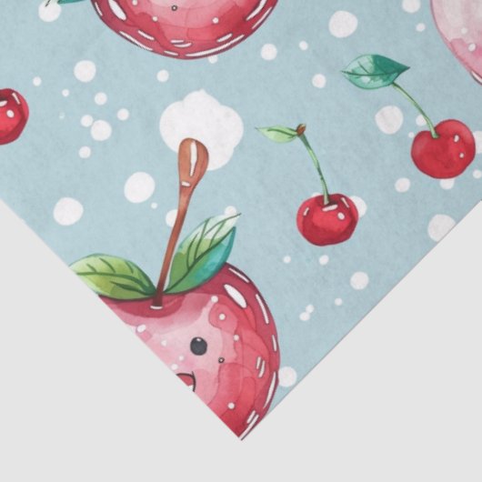 Waterverf Schattigee Cherry Decoupage Art Tissuepapier (Detail)