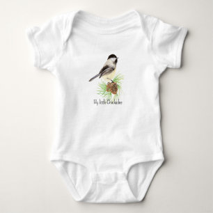 Waterverf Schattigee Chickadee Bird My Little Chic Romper