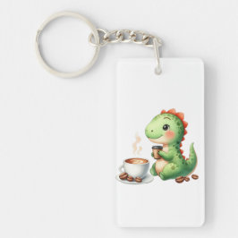 waterverf Schattigee Dinosaurus T Rex drink Acryl Sleutelhanger