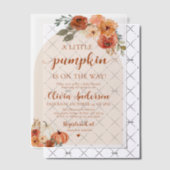 Waterverf Schattigee Herfst Een beetje pompoen Bab Vellum Uitnodigingen (Offset (Uitnodiging))