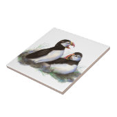 Waterverf Schattigee Puffin Bird Art Tegeltje (Zijkant)