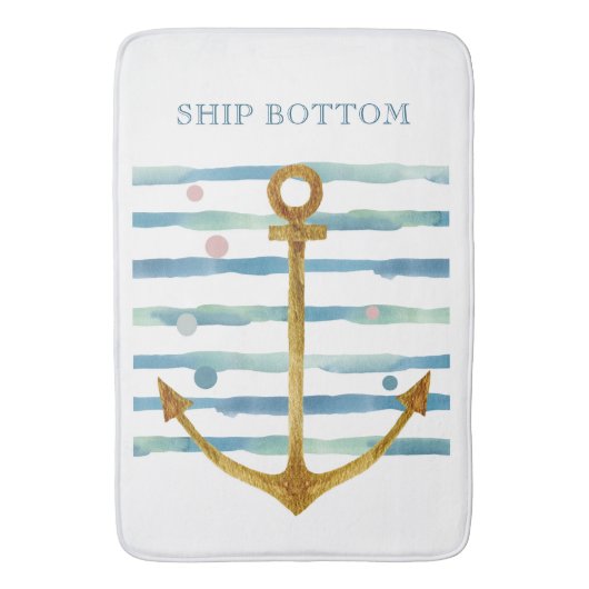 WATERVERF SCHEPEN EN KARTVACATIESCHEPBOTOM, BADMAT (Voorkant Verticaal)