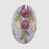 Waterverf-schets Dreamweaver "Chase your Dreams" Ornament (voorkant)
