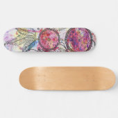 Waterverf-schets Dreamweaver "Chase your Dreams" Skateboard (Horizontaal)
