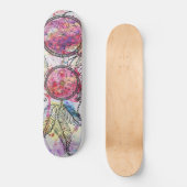 Waterverf-schets Dreamweaver "Chase your Dreams" Skateboard (Voorkant)