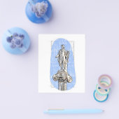 Waterverf schets van het standbeeld van Apollon Flyer (Enkel)