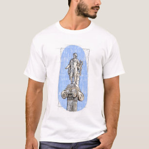 Waterverf schets van het standbeeld van Apollon T-shirt