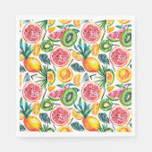 Waterverf schetste detailpatroon van Dragon fru Servet (Voorkant)