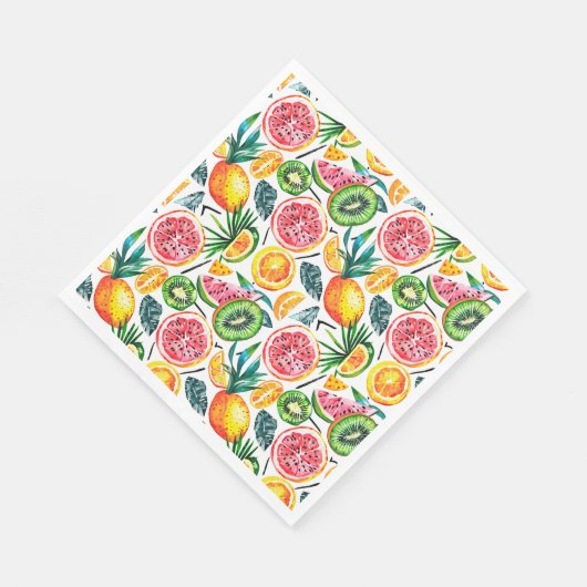 Waterverf schetste detailpatroon van Dragon fru Servet (Hoek)