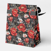 Waterverf schetste gedetailleerd patroon van heerl bedankdoosjes (Achterkant)