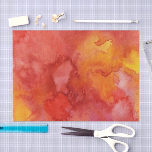 Waterverf schilderachtergrond. tissuepapier (Craft)