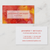 Waterverf schilderachtergrond. visitekaartje (Voorkant / Achterkant)